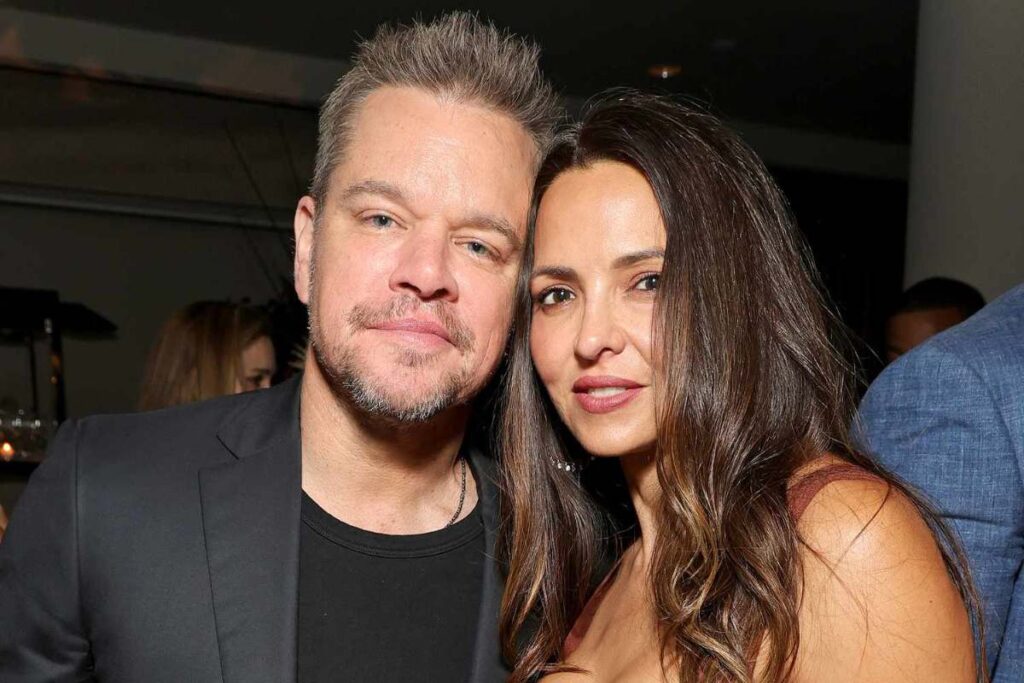 A Picture of Matt Damon and Luciana