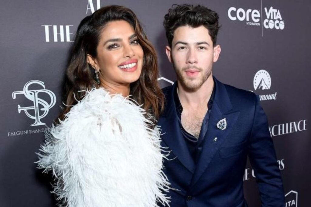 A Picture of Nick Jonas and Priyanka Chopra