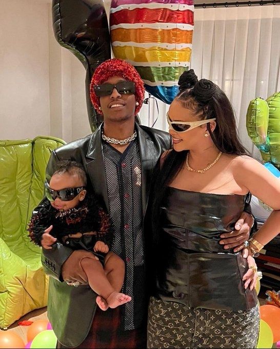 Rocky and RIRI with their son RZA