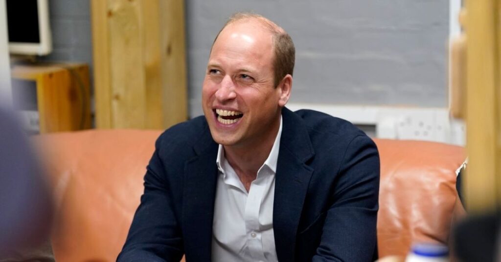 A picture of Prince William laughing