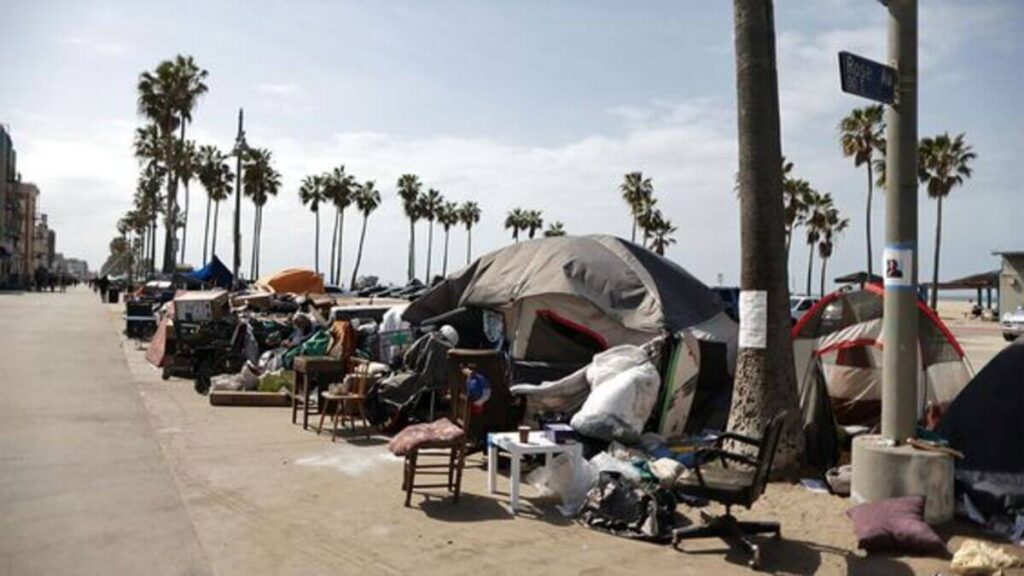 Homeless encampments in LA