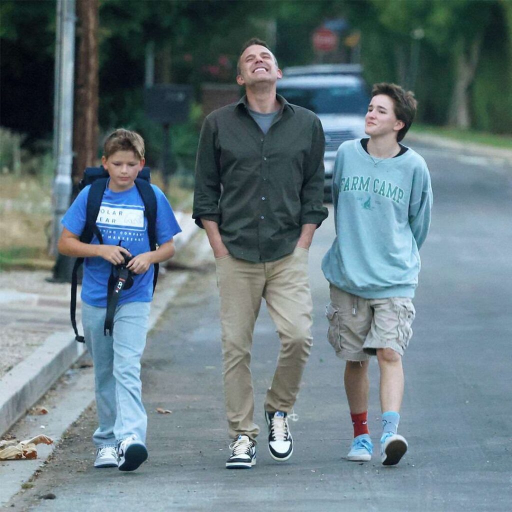 Ben Affleck and two of his biological kids