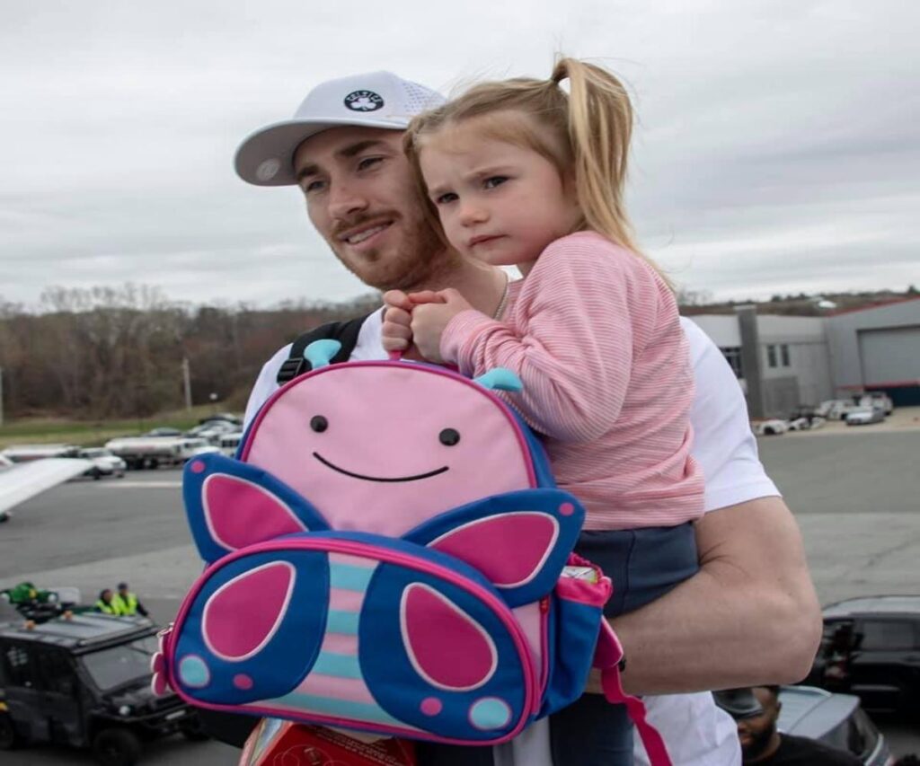 A Picture of Gordon Hayward and His Daughter