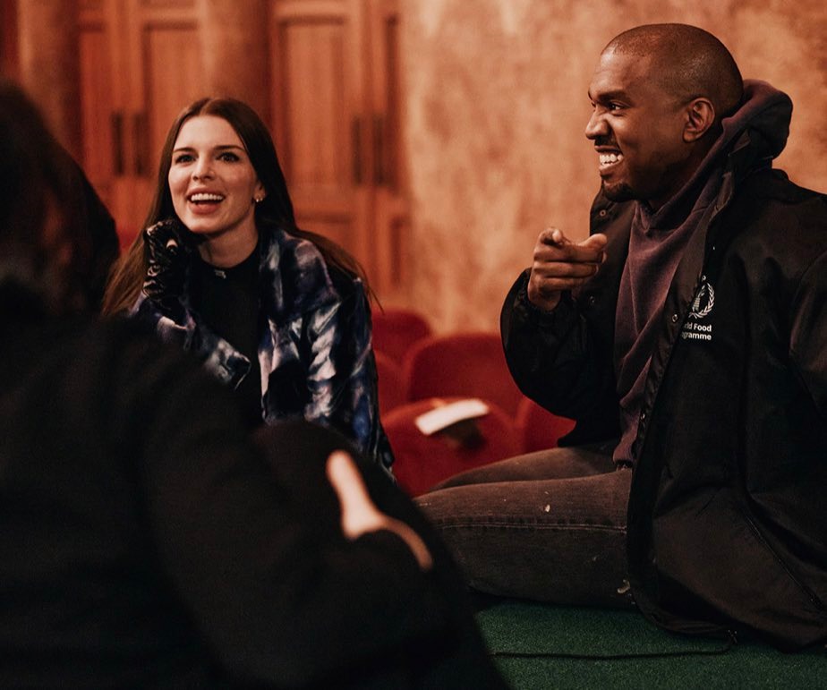 Julia Fox with Kanye West