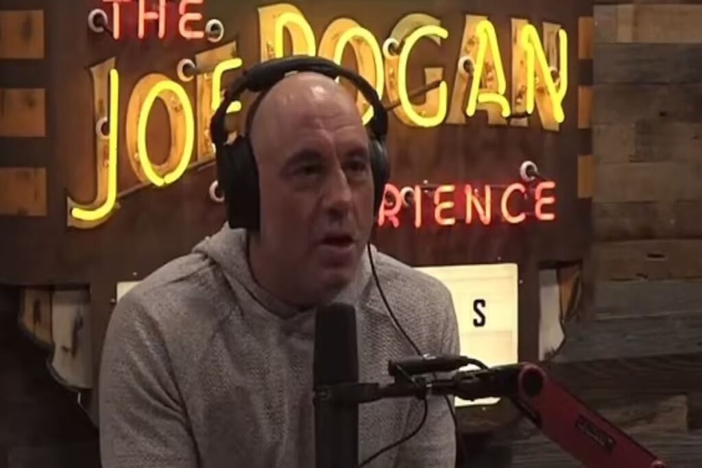 A Picture of Joe Rogan During a Podcast Session