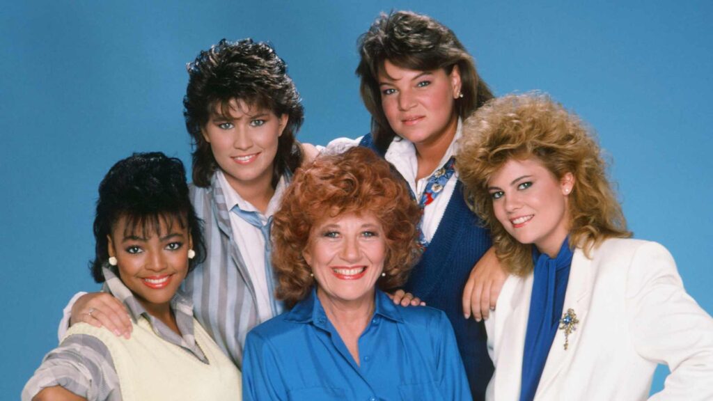 A Picture of Mindy Cohn and "Facts of Life" Co-stars