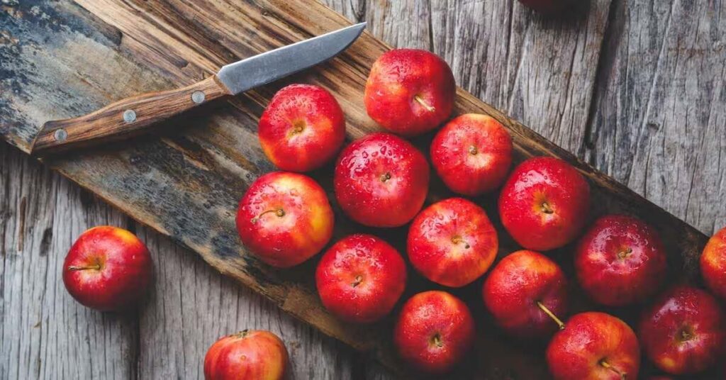 A Picture of Red Apples