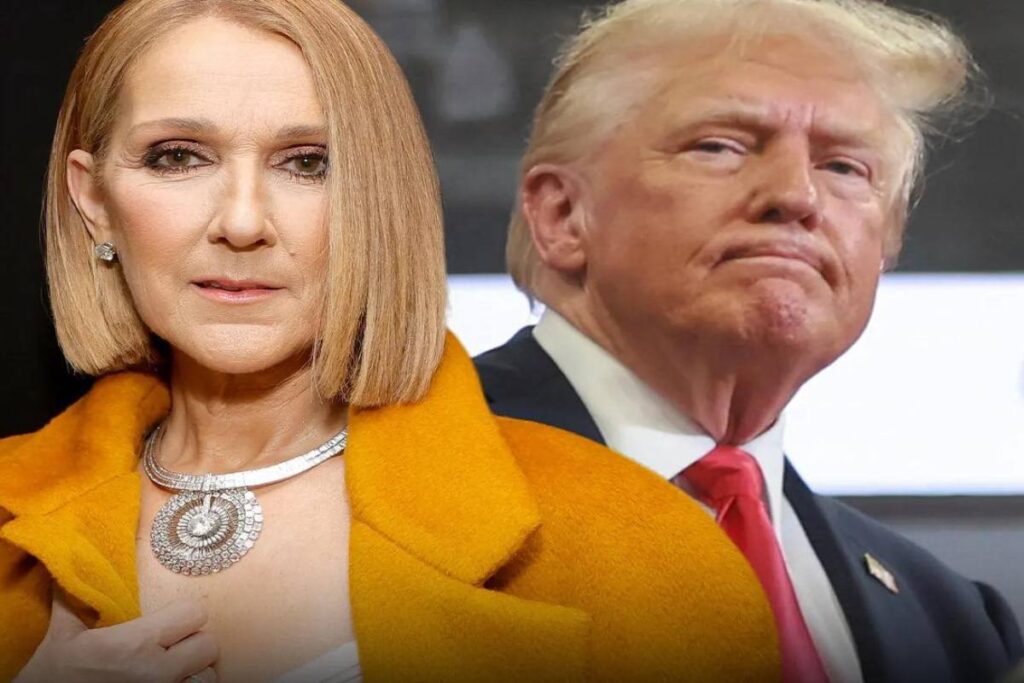 A Picture of Celine Dion and Donald Trump