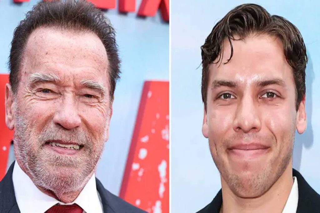 A Picture of Arnold Schwarzenegger and Joseph Baena