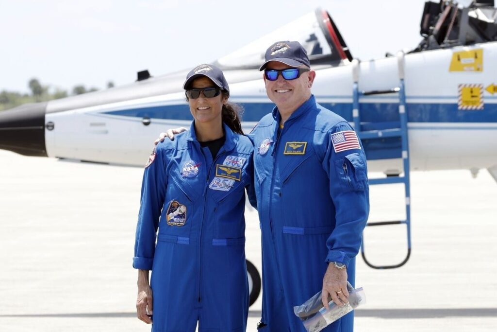 Astronauts Sunita "Suni" Williams and Barry "Butch" Wilmore