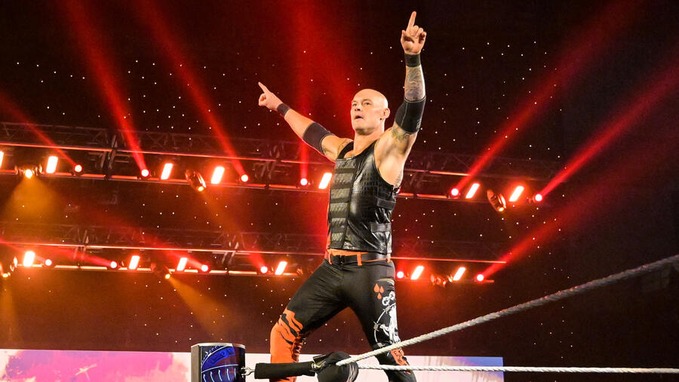 Baron Corbin doing his thing on a WWE stage