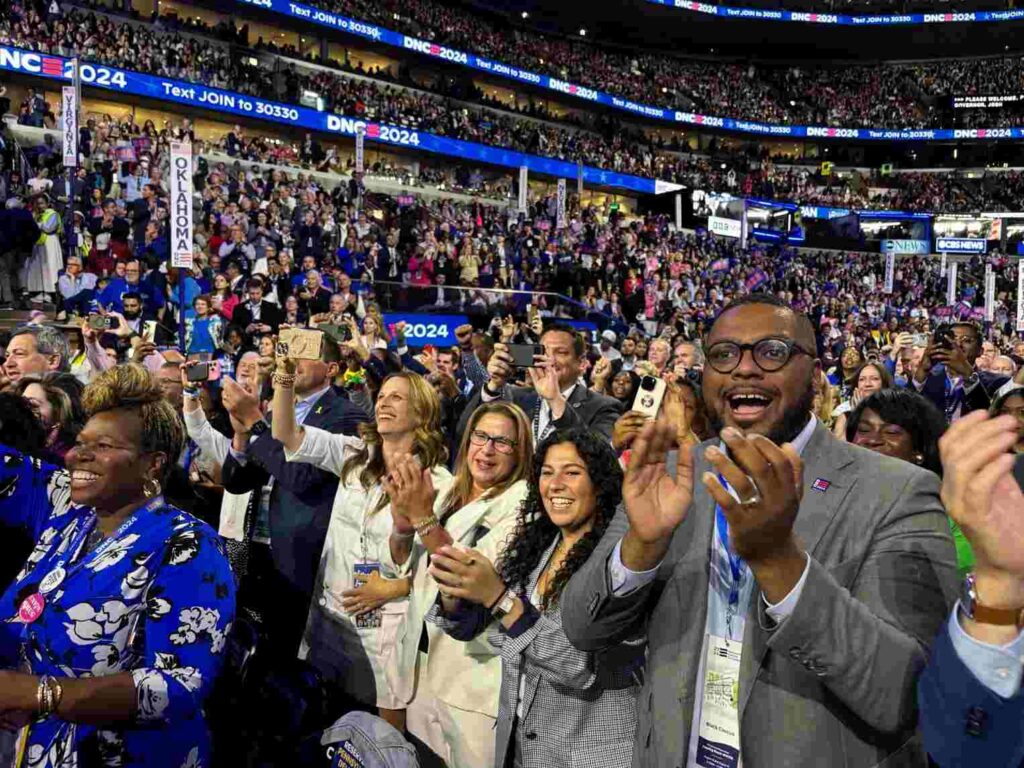 The audience at the DNC