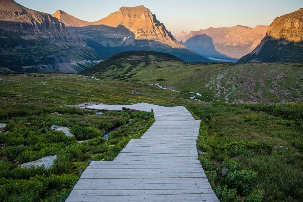 A Picture of Glacier National Park Where Grant Marcuccio Died