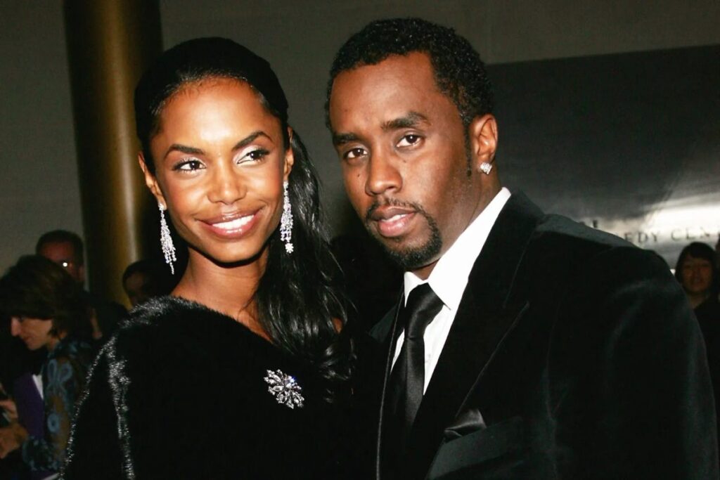 A Picture of Kim Porter and Diddy