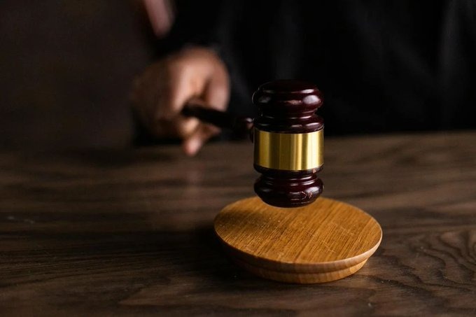 A judge's gavel in the hands of a judge