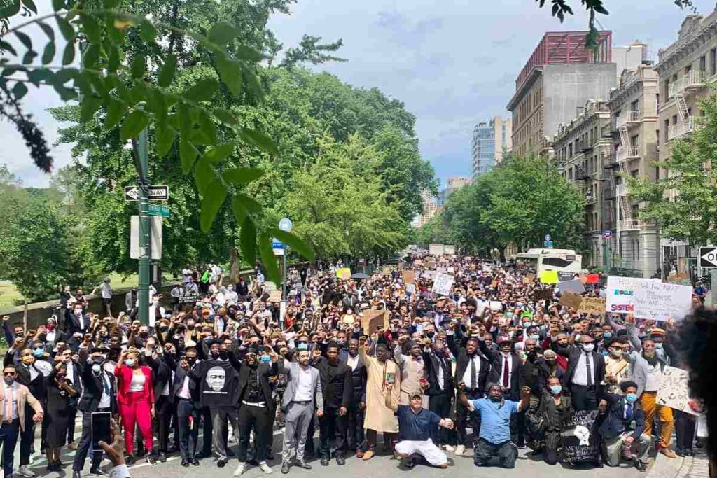 A Picture of Black Protesters