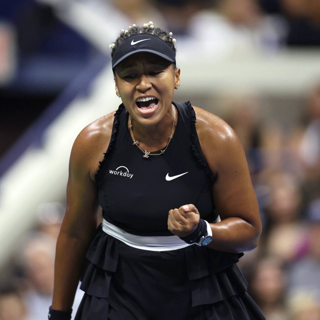 Naomi Osaka in action on the court