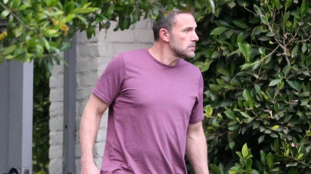 Ben Affleck captured on an errand