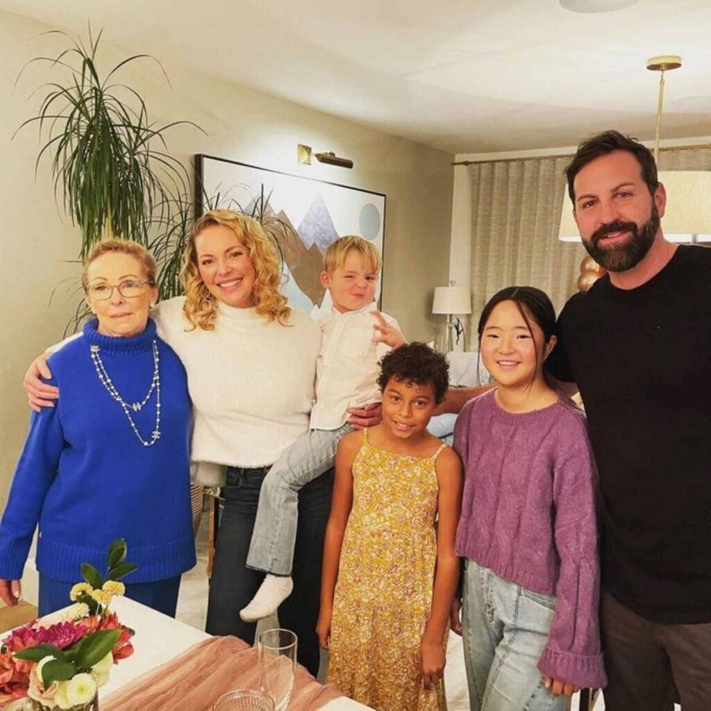 Katherine Heigl with her family