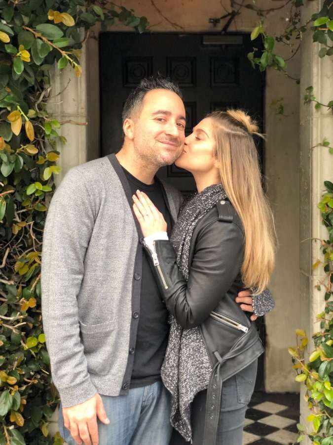 Danielle Fishel with her husband