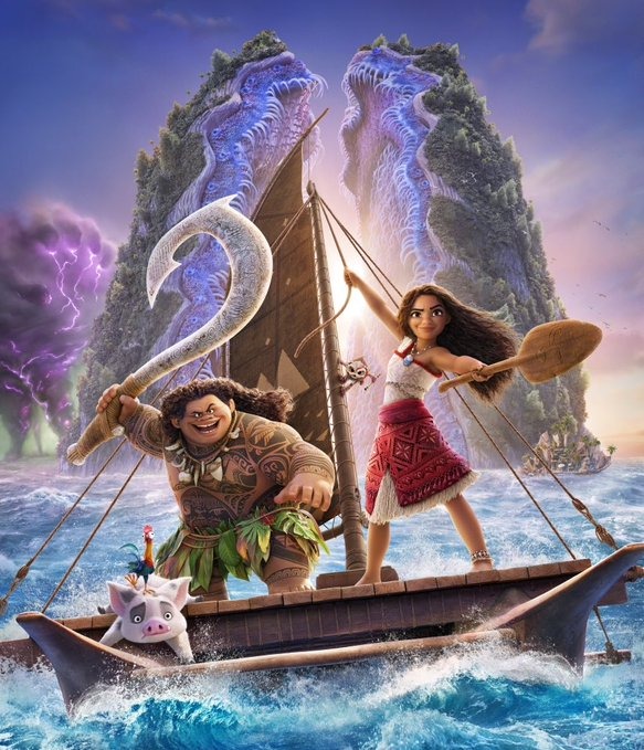 A scene from Moana 2