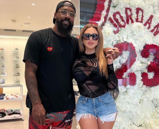 Larsa Pippen with Marcus Jordan