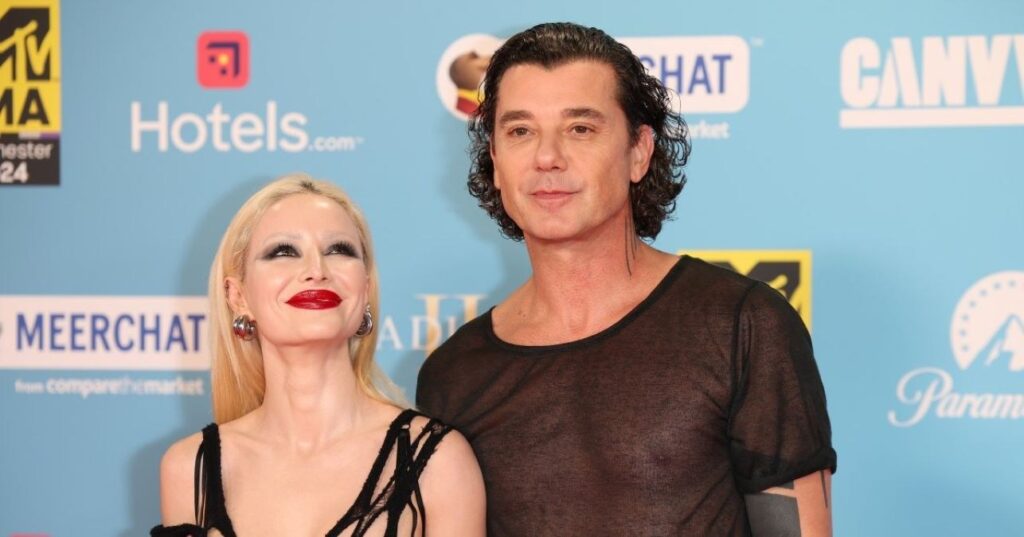 Gavin Rossdale and his girlfriend on the red carpet