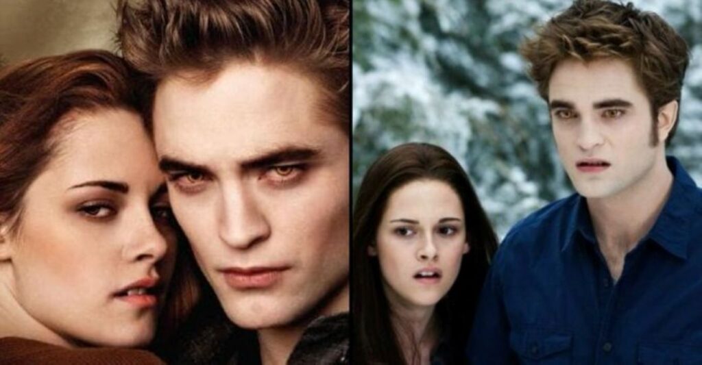 A collage showing different covers of the Twilight franchise